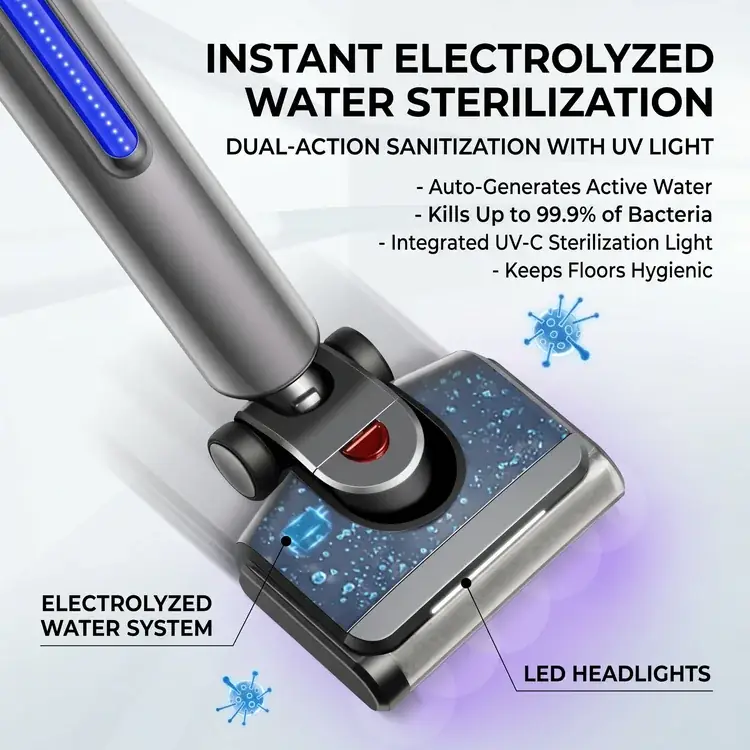 EG16Pro Cordless Wet & Dry Floor Washer · 5-in-1 Cleaning System 02