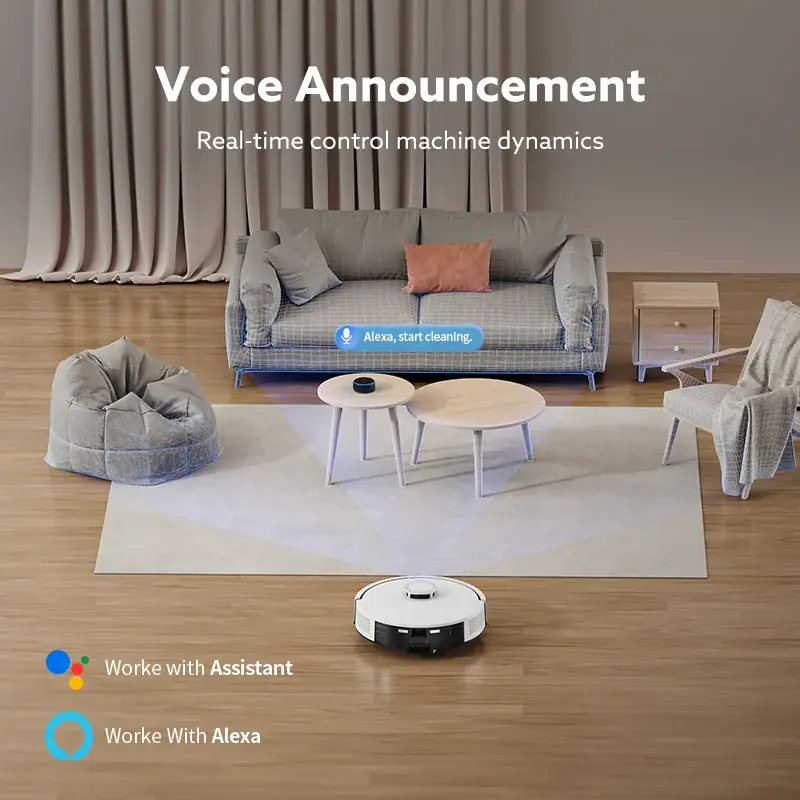 Robot aspirador y fregasuelos combo con estación de vaciado automático, limpieza automática, navegación LDS y control por app— 5