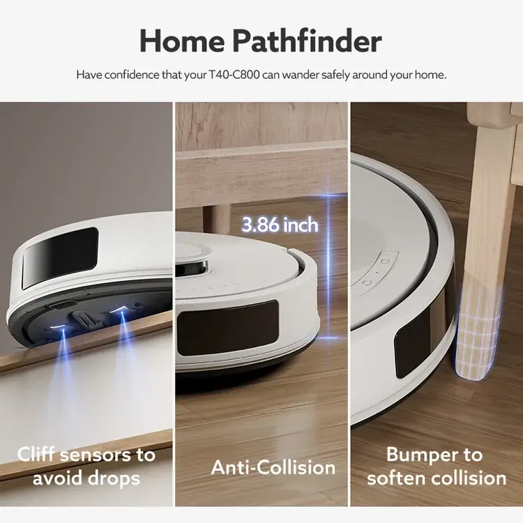 Robot aspirador y fregasuelos combo con estación de vaciado automático, limpieza automática, navegación LDS y control por app— 3