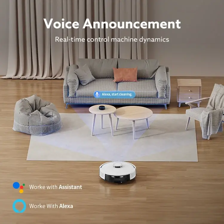 Robot aspirador y fregasuelos combo con estación de vaciado automático, limpieza automática, navegación LDS y control por app— 5
