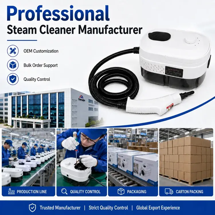 เครื่องทำความสะอาดด้วยไอน้ำแรงดันสูง 1500W ไอน้ำร้อน 100℃ เครื่องทำความสะอาดแบบพกพาอเนกประสงค์ พร้อมถังน้ำ 1400ml— 7
